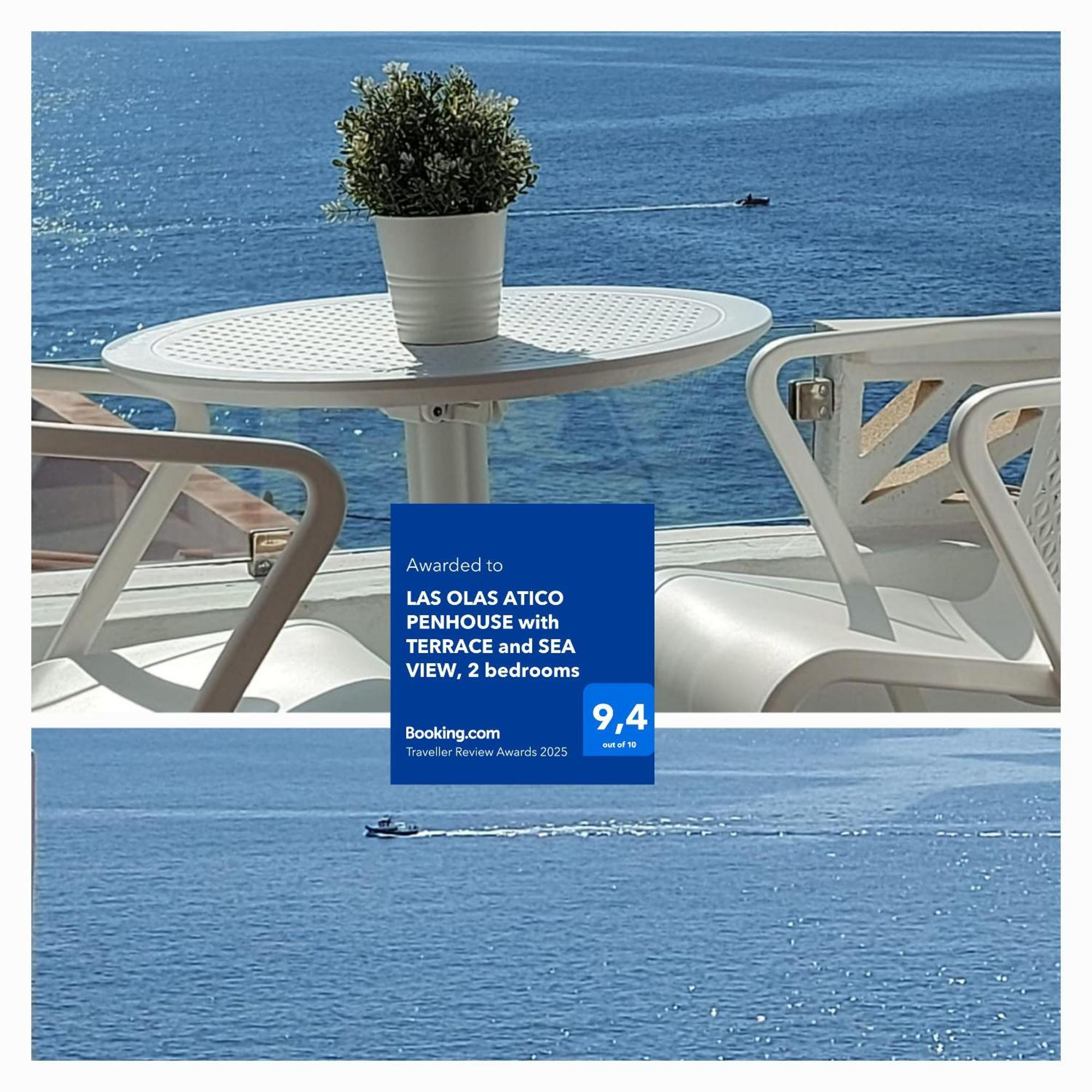 Las Olas Atico Penhouse With Terrace And Sea View, 2 Bedrooms La Caleta  Ngoại thất bức ảnh